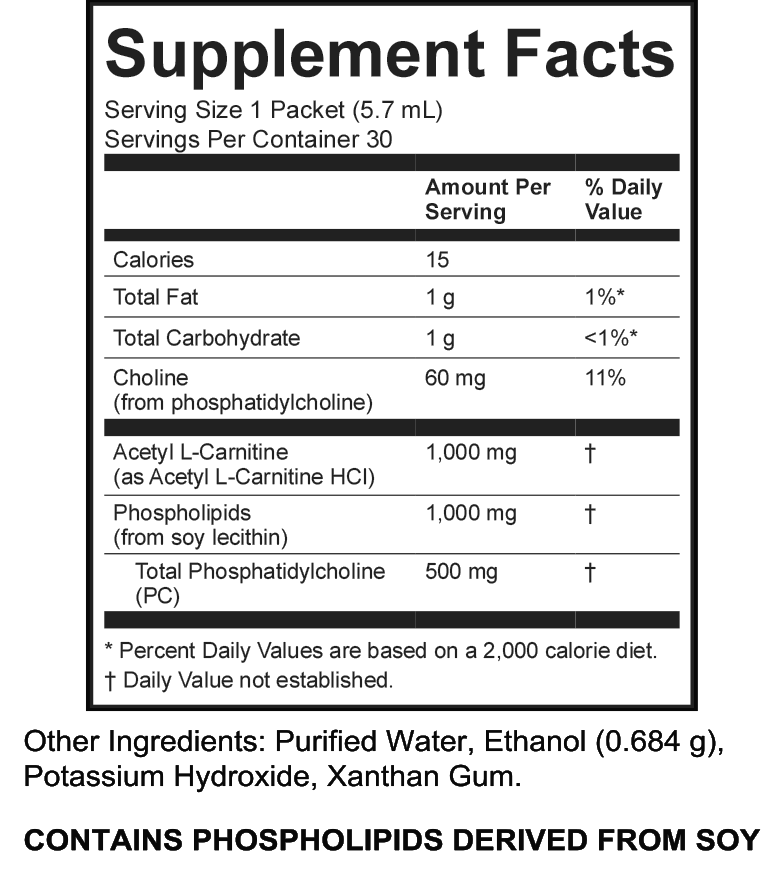 Acetyl-L-Carnitine Supplement Facts 2021
