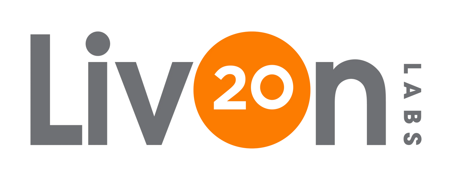 livon labs 20 year logo