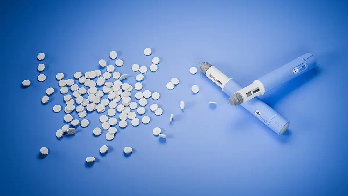 GLP-1 pills and needles