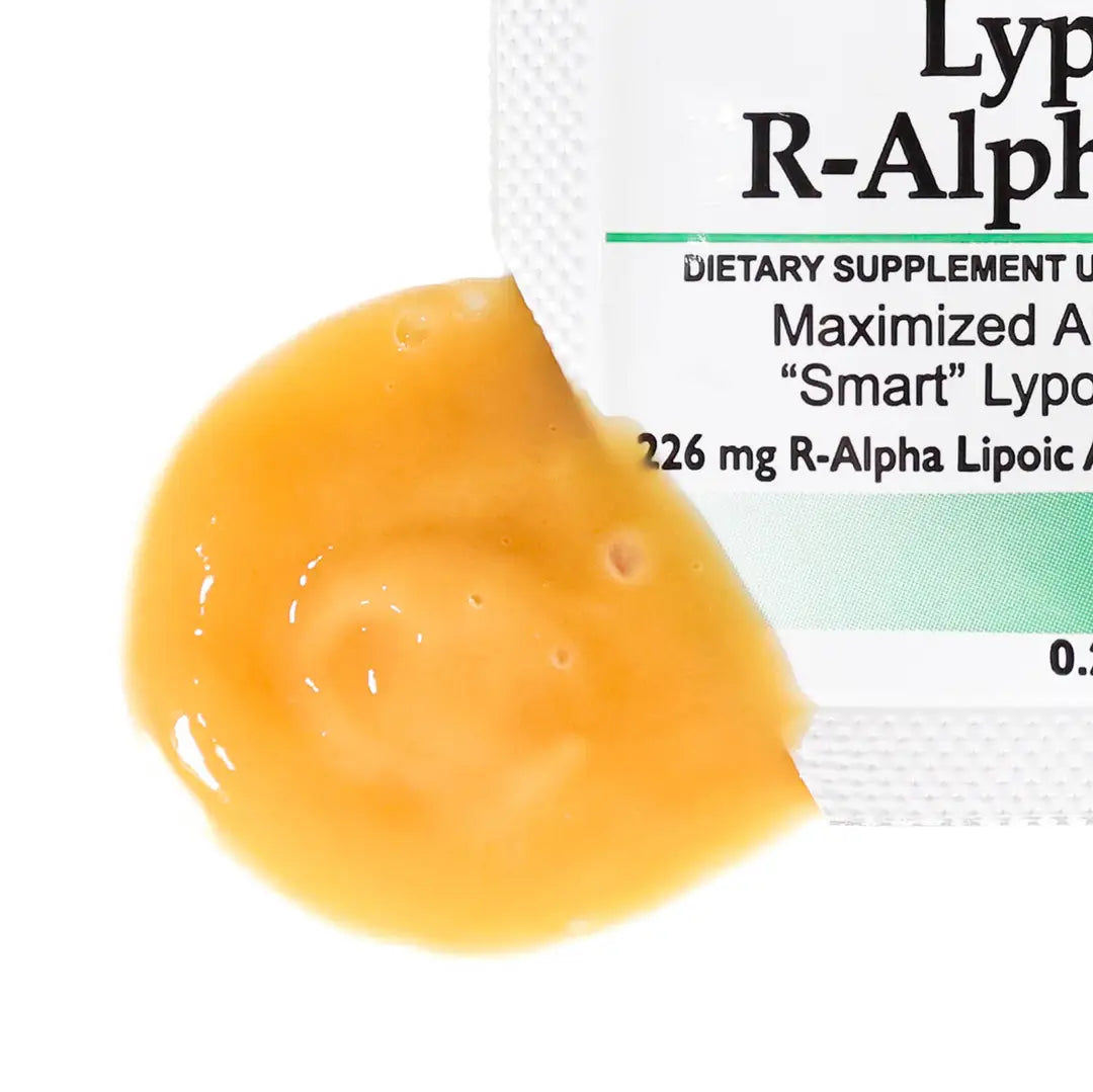 lypo-spheric alpha lipoic acid goo leaking from packet