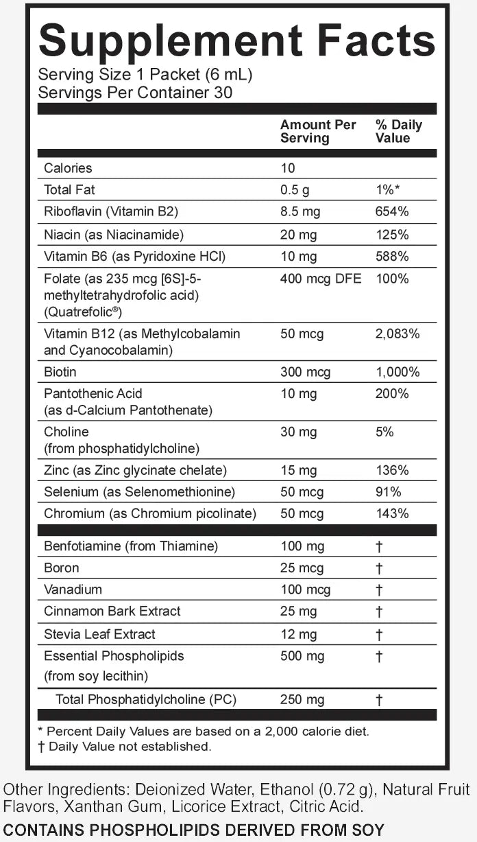 B Complex Supplement Facts 2021