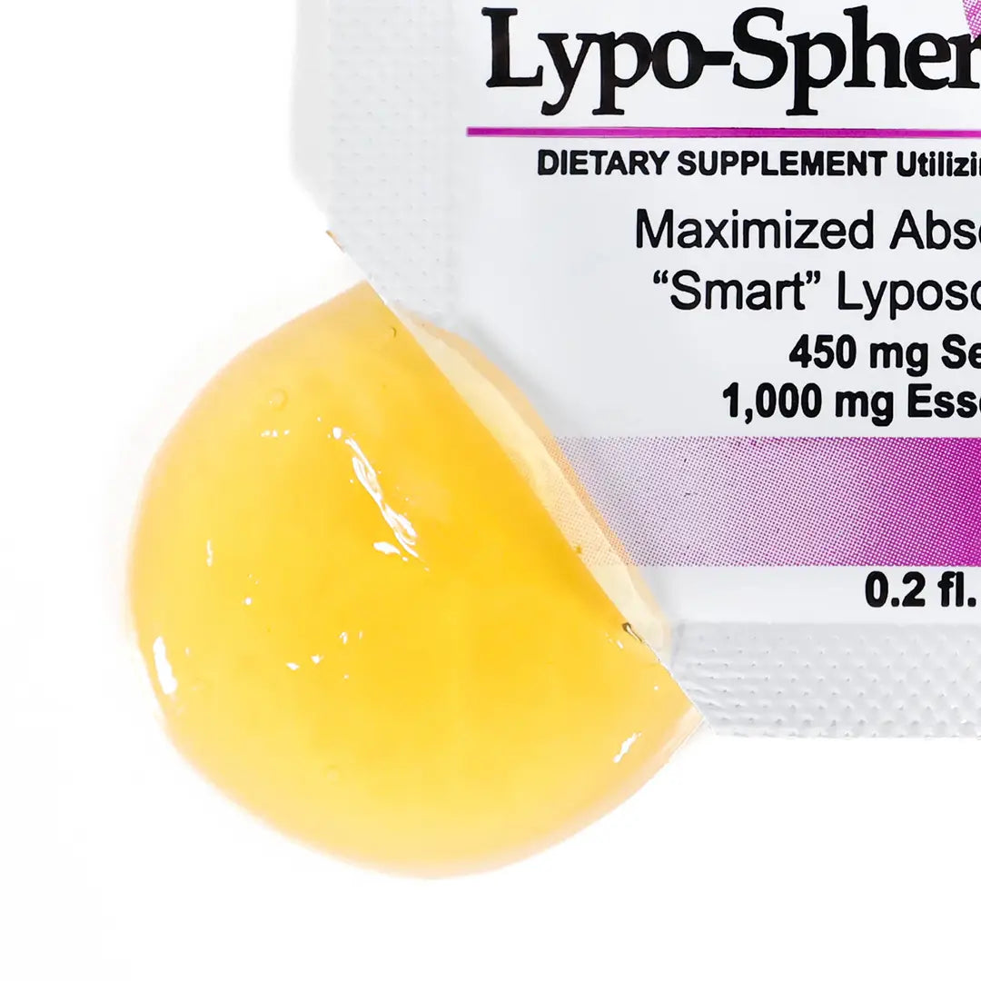 lypo-spheric glutathione goo leaking from packet