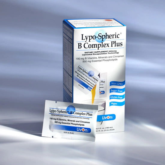 Lypo-Spheric® B Complex Plus carton and packet