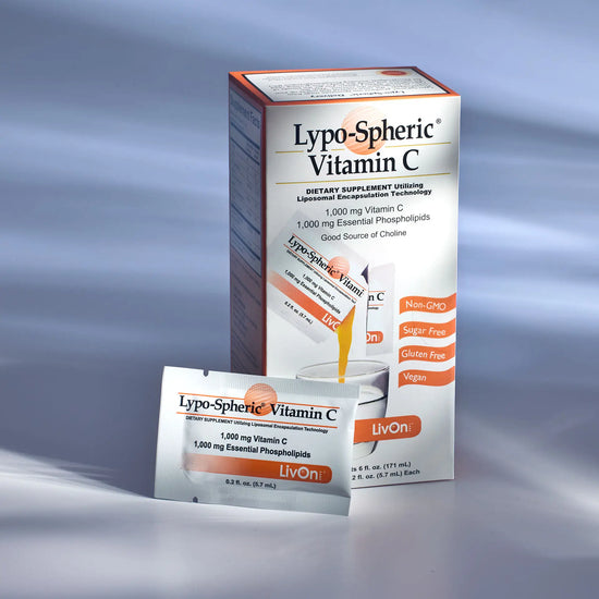 Lypo-Spheric® Vitamin C carton and packet