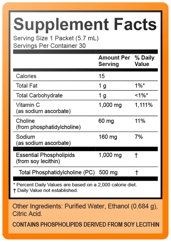 liposomal vitamin c supplement facts